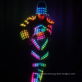 LED Light Costume Robot Suit Luminous Clothing Glowing Light Up Dance Wear With Mask For party Show